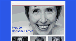 Desktop Screenshot of christinefaerber.de